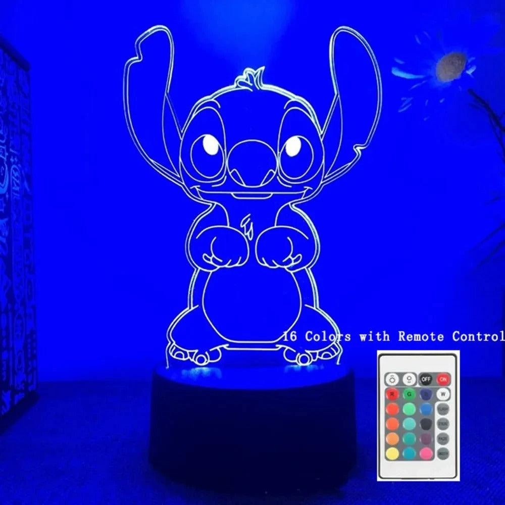 Stitch 3D LED night light