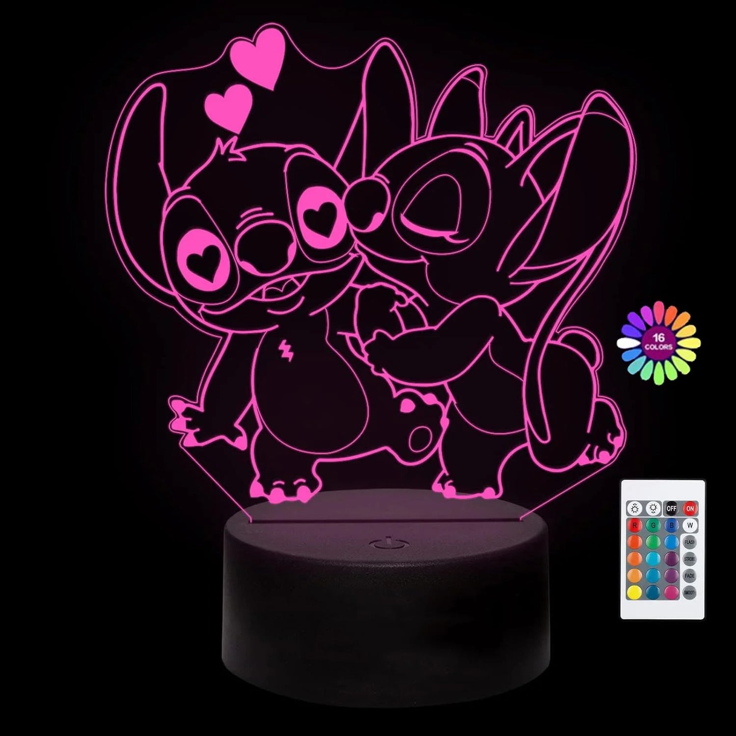 Stitch 3D LED night light