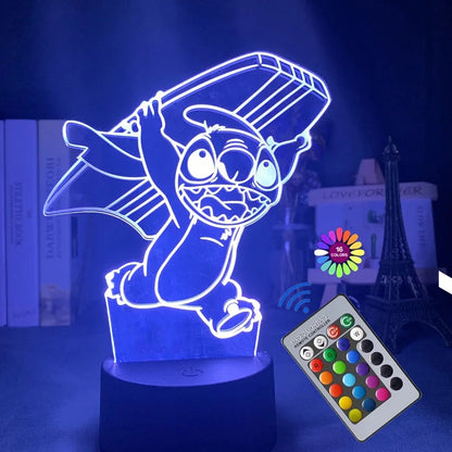 Stitch 3D LED night light