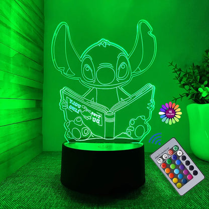 Stitch 3D LED night light