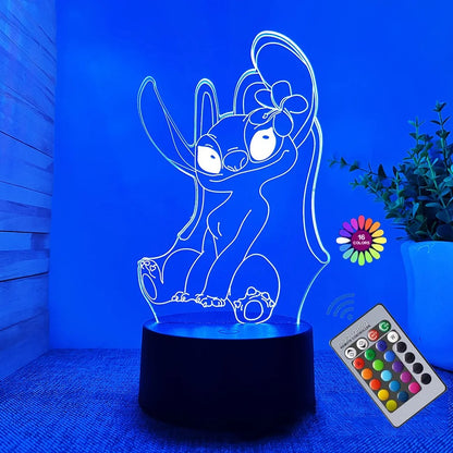 Stitch 3D LED night light