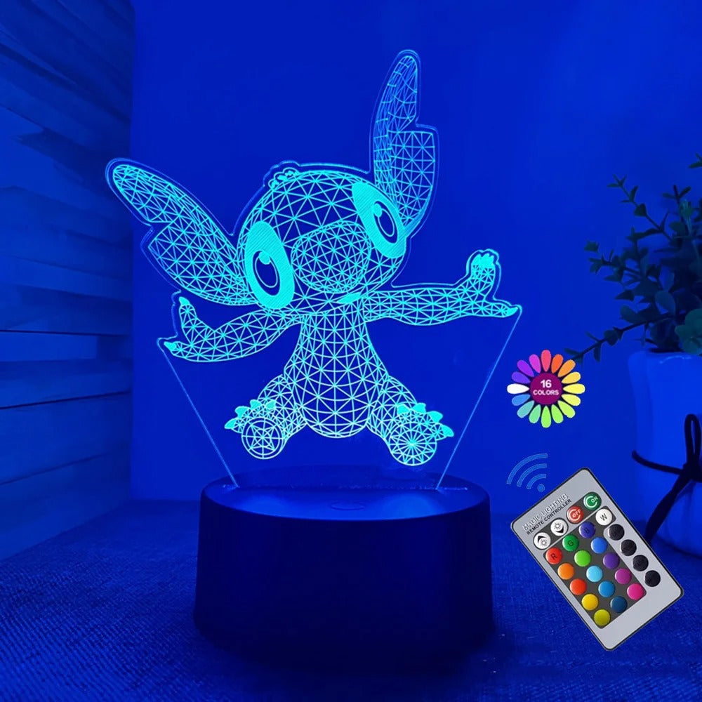 Stitch 3D LED night light