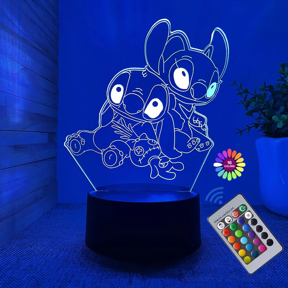 Stitch 3D LED night light