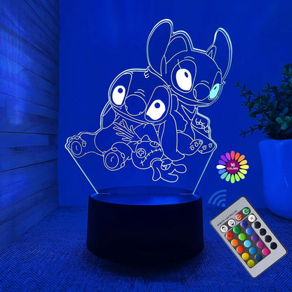 Stitch 3D LED night light