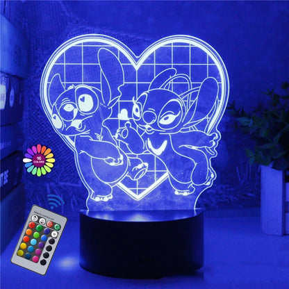 Stitch 3D LED night light