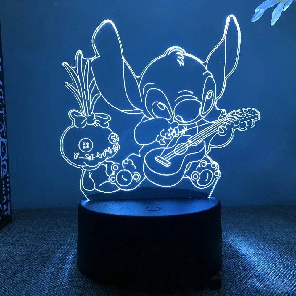 Stitch 3D LED night light