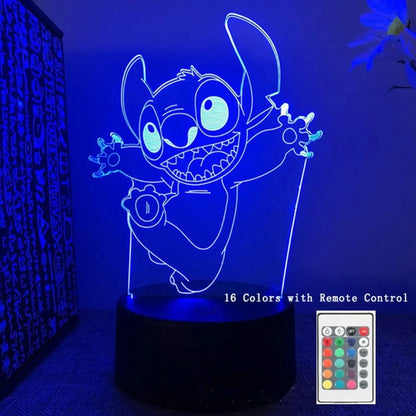 Stitch 3D LED night light