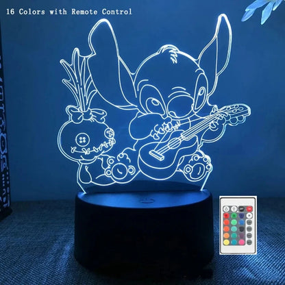 Stitch 3D LED night light