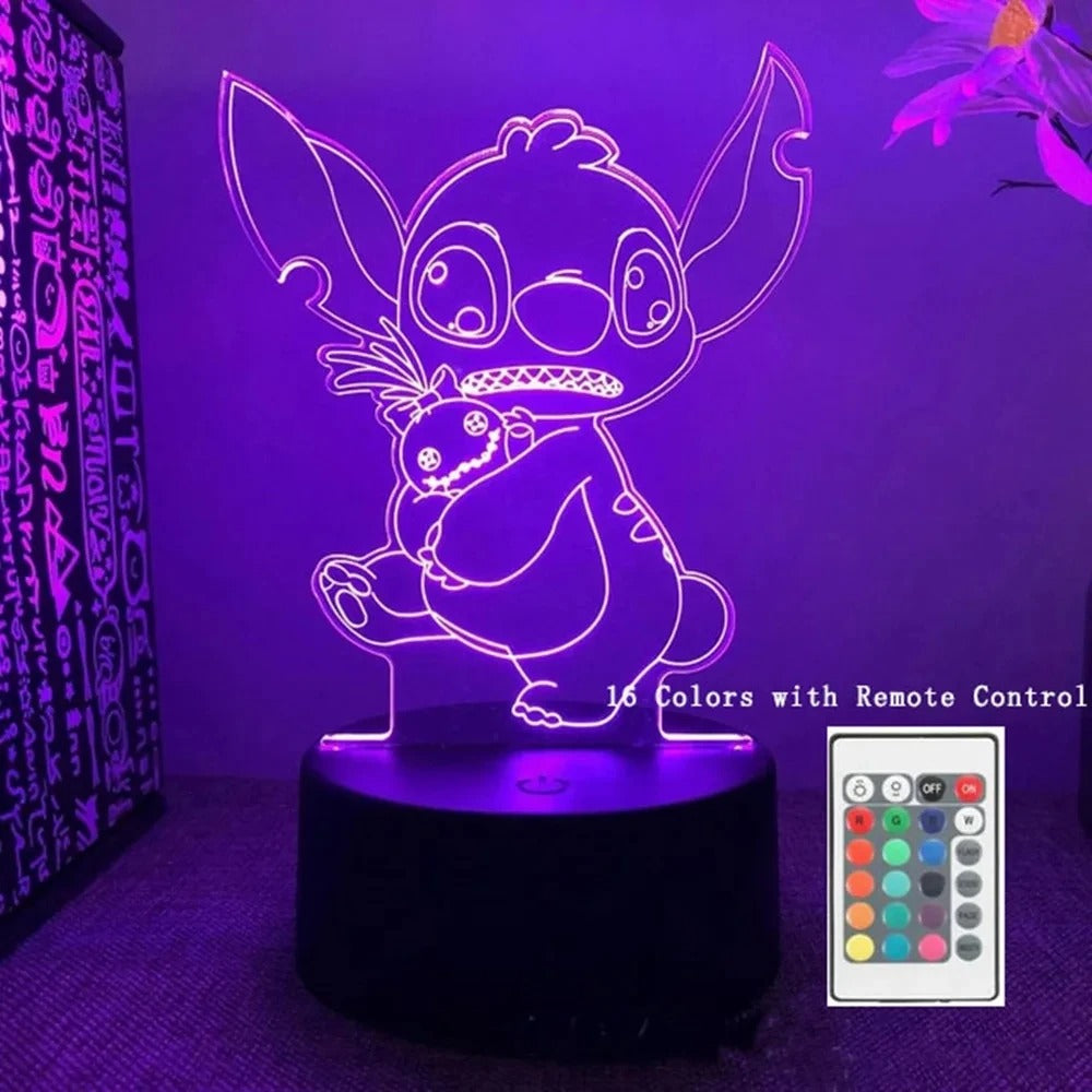 Stitch 3D LED night light